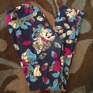 OS Floral Lularoe Leggings